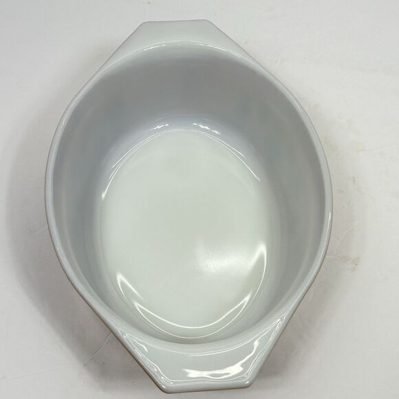 Vintage Pyrex 043 Early American Casserole & Lid  1.5 Quart Oval Brown Gold USA - Picture 10 of 13